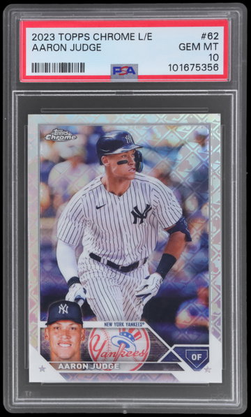 2023 Topps Chrome Logofractor Aaron Judge PSA 10