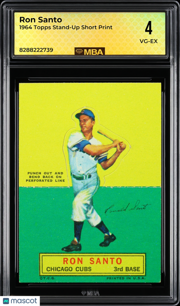 1964 Topps Stand-Up Ron Santo Short print MBA 4