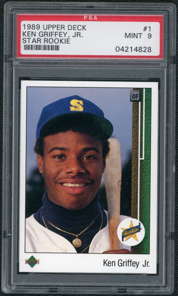 KEN GRIFFEY Jr -  1989  Upper Deck # 1  -  MINT  -  PSA 10