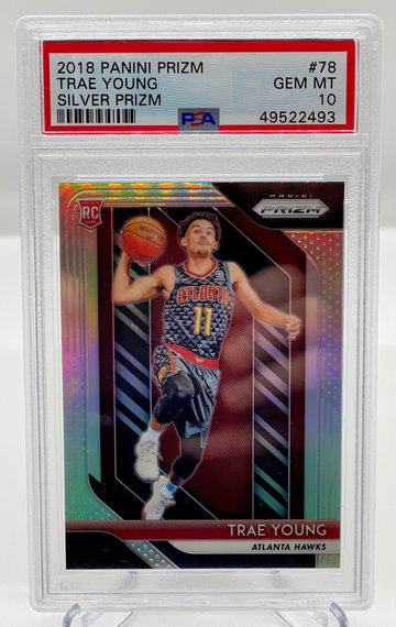Trae Young Silver Prizm PSA 10