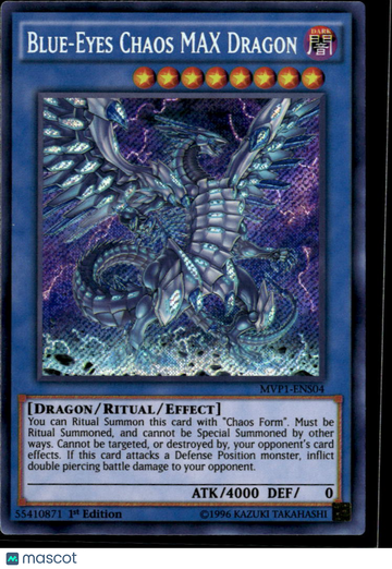 Blue-Eyes Chaos MAX Dragon 2016 Konami Yu-Gi-Oh! The Dark Side of Dimensions Movie Pack Ultra Rare Ritual Effect 1st Edi