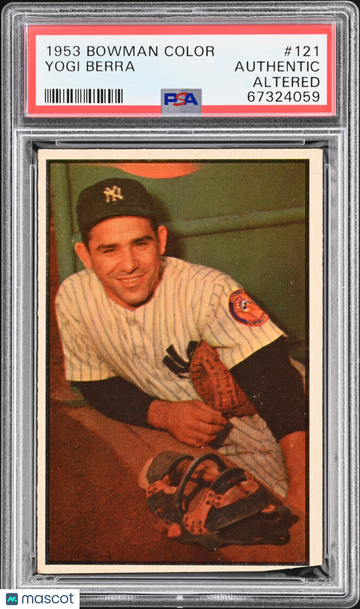 1953 Bowman Color Baseball Yogi Berra #121 PSA A