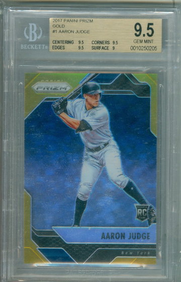 Aaron Judge 2017 Panini Prizm Gold BGS 9.5 Rookie RC /10