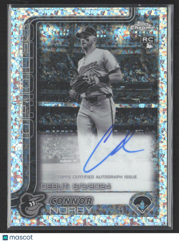 2025 Topps Chrome Update Series Connor Norby #CRDA-CNO Logofractor RC