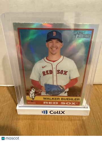 2025 Topps Heritage Walker Buehler #416 Chrome Refractor