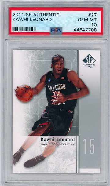 Kawhi Leonard 2011 SP Authentic