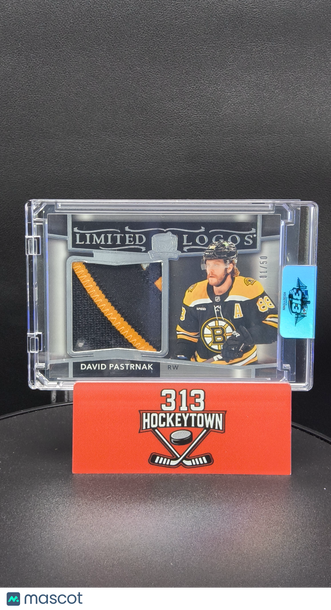 2024-25 Upper Deck The Cup Limited Logos David Pastrnak #LL-DP 01/50 Patch