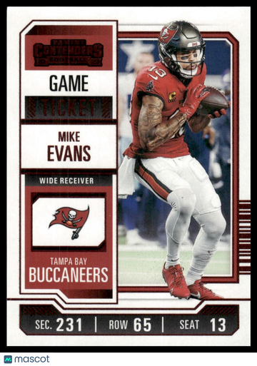 2023 Panini Contenders Mike Evans #94 Game Ticket Red