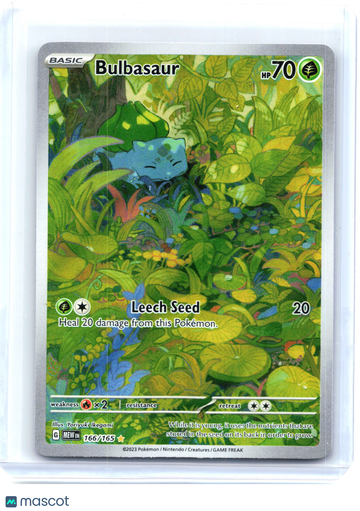 Scarlet & Violet 151 Bulbasaur Holo Illustration Rare [Lightly Played] #166/165