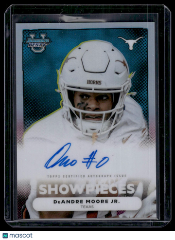 2025 Topps Bowman University's Best Football DeAndre Moore Jr. #BSA-DMO Showpieces Autograph Variation