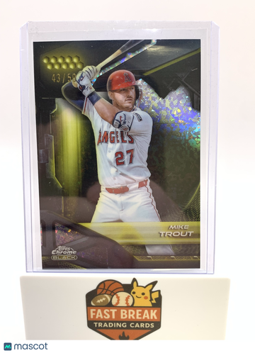 2024 Topps Chrome Black Mike Trout #2 /50