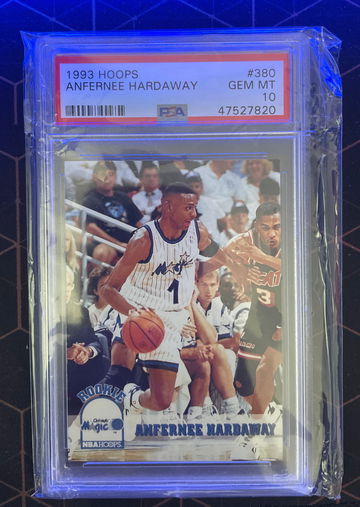 1993 Hoops #380 Anfernee Hardaway PSA 10