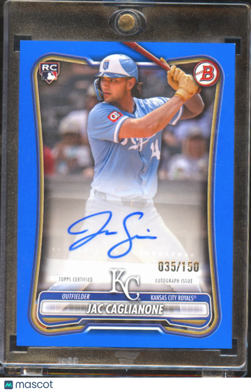 2026 Bowman Chrome Jac Caglianone #PRV-JC Blue /8. RC