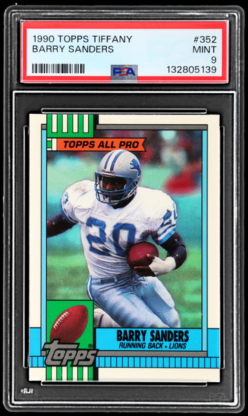 1990 Topps Barry Sanders Tiffany PSA 9