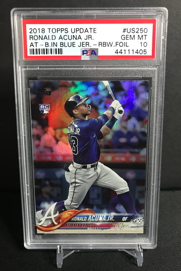 2018 Topps Update Ronald Acuna Foil - PSA 10