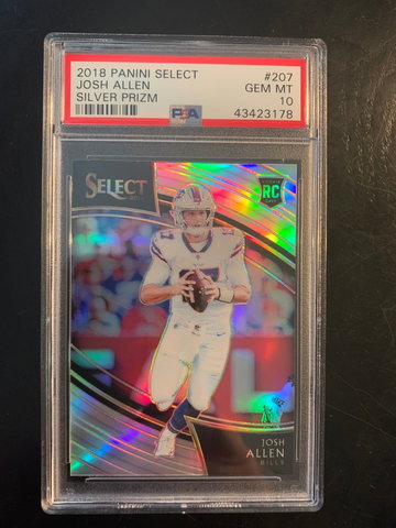 2018 Select Field Level Silver Josh Allen PSA 10