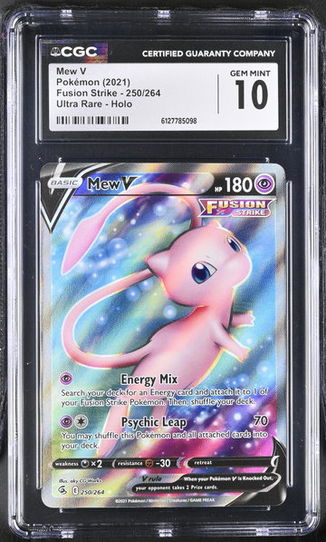 2021 Fusion Strike #250/264 Mew V Ultra Rare - Holo CGC 10