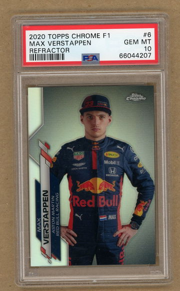 2020 Topps Chrome F1 Max Verstappen #6  Refractor PSA 10 Gem Mint 