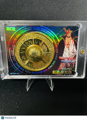 ONE PIECE Shanks Holo Chinese Holographic Metal Coin Inlay