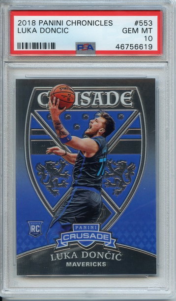 Luka Doncic Crusade Rookie PSA 10
