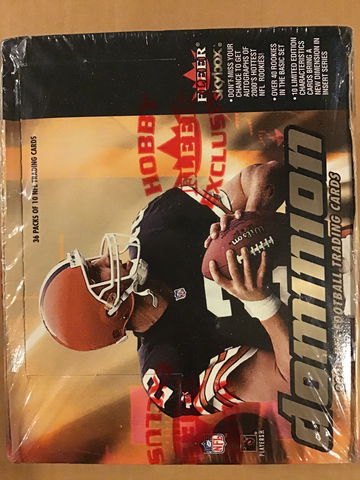 2000 Skybox Dominion Football Factory sealed box - TOM BRADY RC?