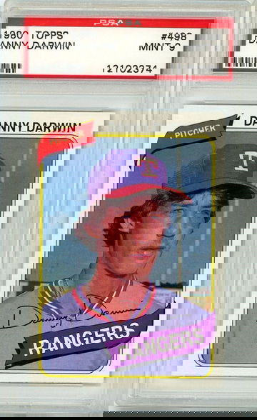 1980 Topps Danny Darwin #498 PSA 9 P1305