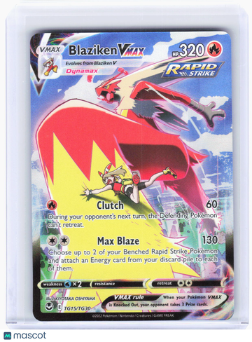 Silver Tempest Trainer Gallery Blaziken VMAX Holo Ultra Rare #TG15