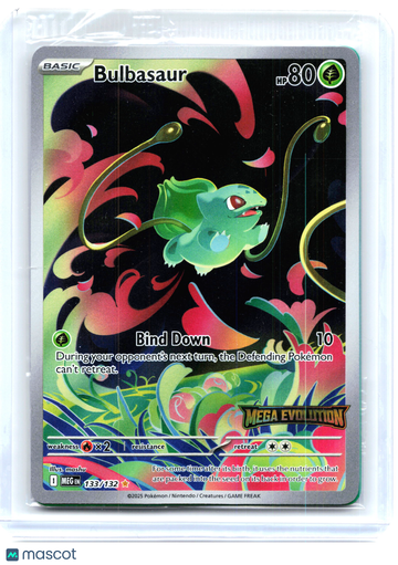 Miscellaneous Cards & Products Bulbasaur (Mega Evolution Stamped) Holo Illustration Rare [Sealed] #133/132