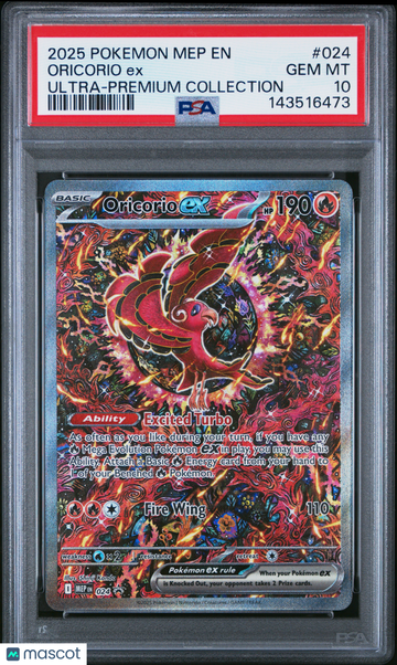 2025 Pokemon UPC Black Star Promo Oricorio EX Ultra-Premium Collection PSA 10 #024