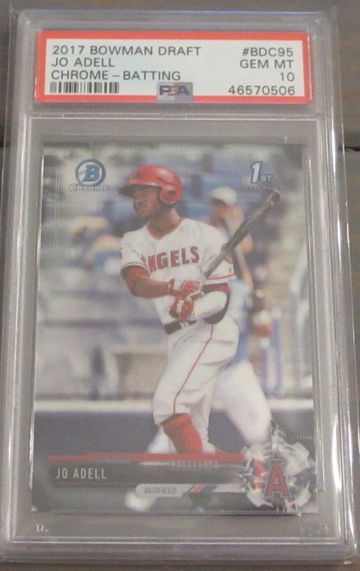 Jo Adell 2017 Bowman Draft Chrome - Batting #BDC95 PSA 10 Gem Mint