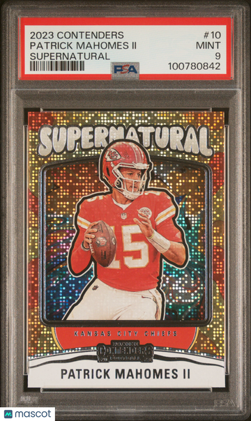 2023 Panini Contenders Supernatural Patrick Mahomes II #10 PSA 9
