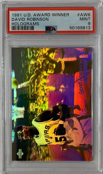 1991 UD Award Winner David Robinson Holograms PSA 9 Mint #AW6