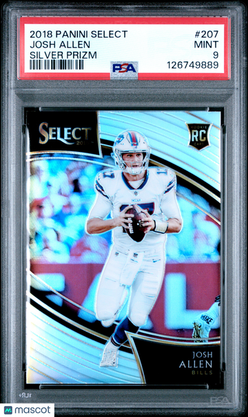 2018 Panini Select Josh Allen #207 Silver Prizm PSA 9