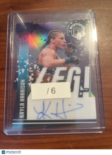 2025 Leaf Women Of Sport Kayla Harrison #LFG-KH1 Autograph Parallel/Variety Insert Leaf