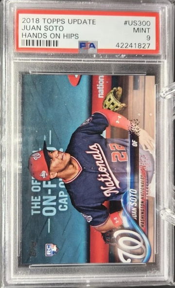 Juan Soto 2018 Topps Update SP Image Variation "Hands on hips" PSA 9