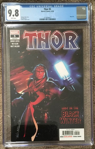 Thor #5 CGC 9.8 - 1st appearance of the Black Winter. Shipped Priority Mail 