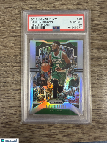 2019 Panini Prizm Jaylen Brown #40 Silver PSA 10