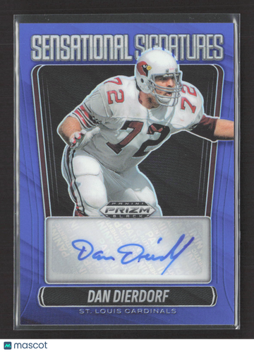 2026 Panini Prizm Black Dan Dierdorf #SS-DDF Blue /49