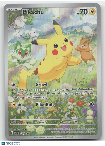 2024 Scarlet & Violet Pikachu Black Star Promo #088