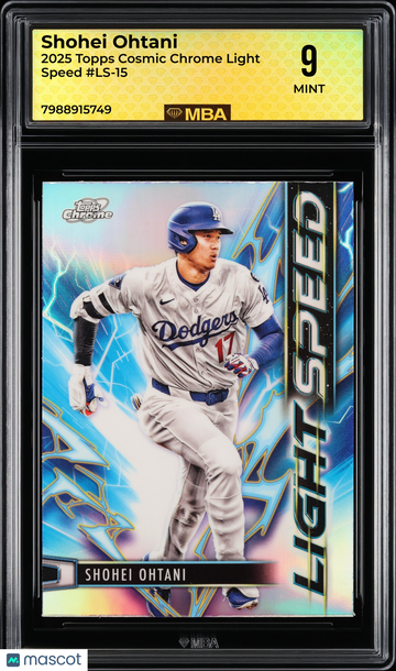 2025 Topps Cosmic Chrome Light Speed Shohei Ohtani #LS-15 MBA 9