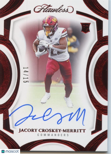 2025 Jacory Croskey-Merritt 10 Panini Authentic