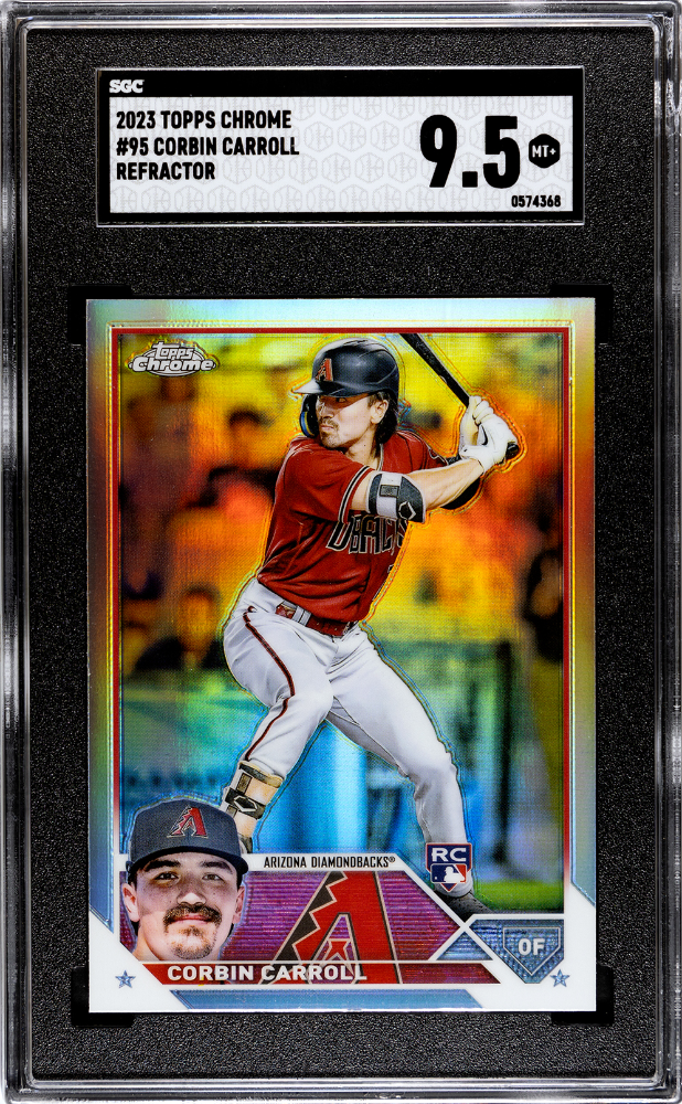 2023 Topps Chrome Corbin Carroll #95 Refractor SGC 9.5