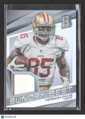 2015 Panini Spectra Sunday Best Vernon Davis #SB-VD 062/199 Jersey Patch Memorabilia