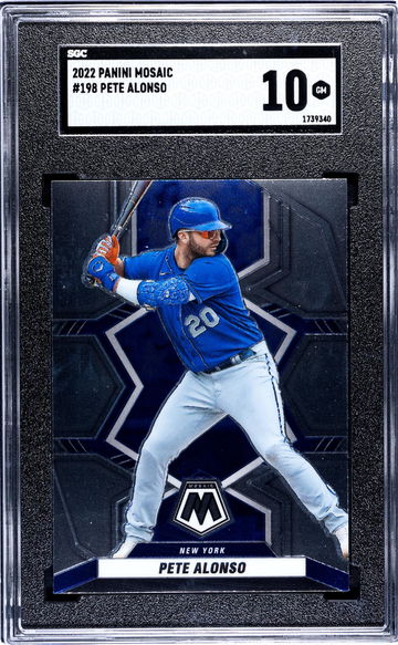 2022 Panini Mosaic #198 Pete Alonso SGC 10