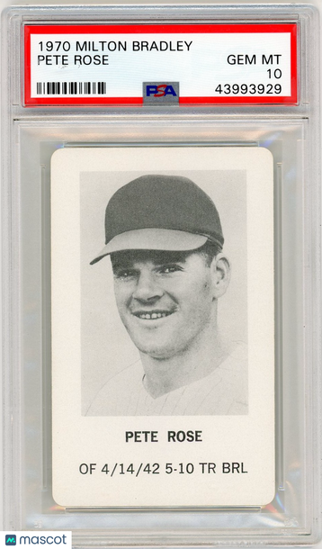 1970 Milton Bradley Pete Rose PSA 10