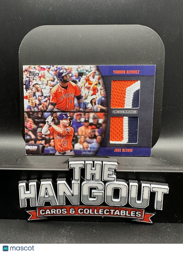 2025 Topps Major League Material Dual Relic Yordan Alvarez Jose Altuve #MLMDR-AA /10 Game-Used Memorabilia Dual Relic