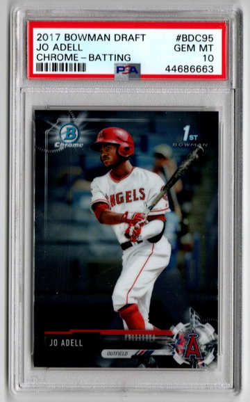 2017 Bowman Chrome Draft Jo Adell PSA 10