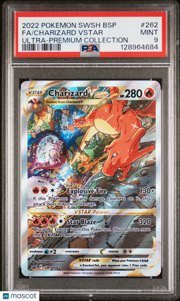 Sword & Shield Promo Charizard VSTAR Holo Black Star Promo PSA 9 #SWSH262