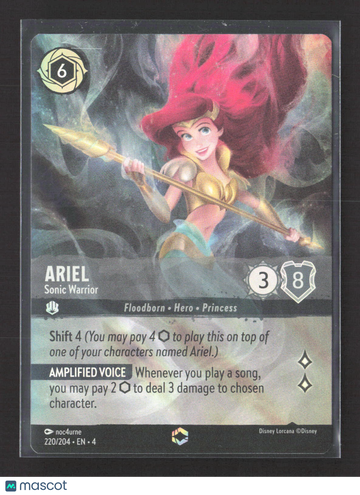 2023 Ravensburger Lorcana Rise of the Floodborn Ariel Foil #220