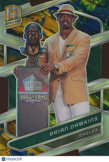 Brian Dawkins 2024 Spectra Splatter SSP Hall Of Fame Philadelphia Eagles 3/10